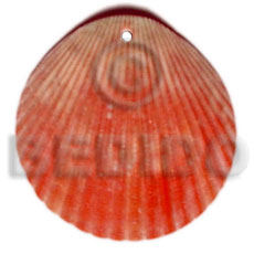 hand made Red piktin clam Shell Pendant