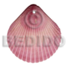 hand made Piktin clam dyed in pink Shell Pendant