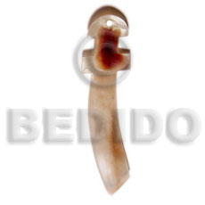 hand made 40mmx15mm scord hammershell skin Shell Pendant