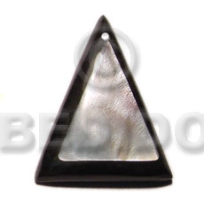 hand made 50mm hammershell triangle thick Shell Pendant