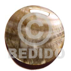 Round blacklip 40mm Shell Pendant