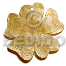 45mm mop flower Shell Pendant