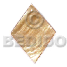 hand made 40mmx29mm mop diamond Shell Pendant
