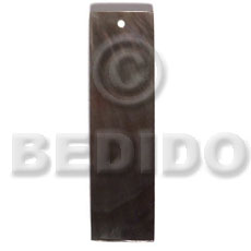 40mmx12mm blacklip bar Shell Pendant