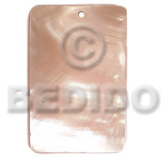 40mmx27mm rectangular kabibe Shell Pendant