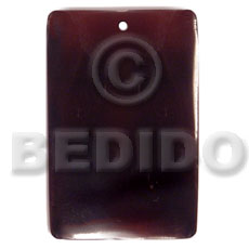 40mmx27mm rectangular blacktab Shell Pendant