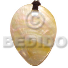 Inverted mop teardrop big Shell Pendants