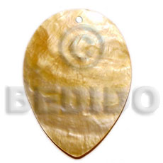 MOP inverted teardrop oval 50mm - Shell Pendants