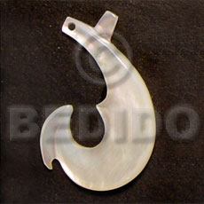 hook MOP 40mm - Shell Pendants