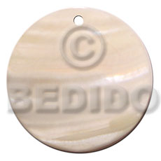 40mm round kabibe shell - Shell Pendants