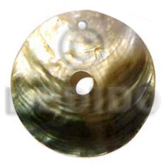 hand made Blacklip disc 60mm Shell Pendants