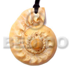 hand made Cone melo shell Shell Pendants