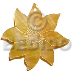 45mm mop flower Shell Pendants