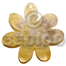 45mm mop flower Shell Pendants