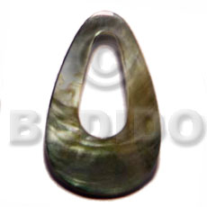 35mm Blacklip Teardrop Ring