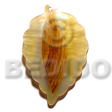 leaf  MOP  skin 45mmx35mm - Shell Pendants