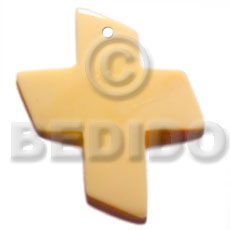 40mm melo shell cross - Shell Pendants