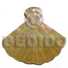 40mm fan mop Shell Pendants