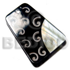 60mmx45mm 7mm thickness everlasting Shell Pendants