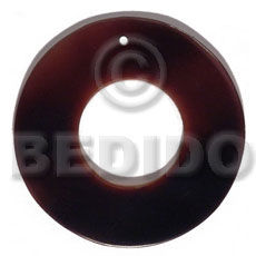 hand made 40mm blacktab ring 18mm Shell Pendants
