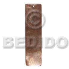 40mmx12mm brownlip bar - Shell Pendants