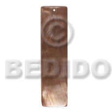 40mmx12mm brownlip bar Shell Pendants