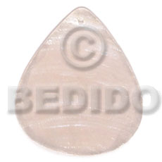 hand made 40mmx34mm natural white capiz rounded Shell Pendants