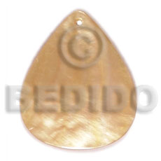 hand made 40mmx34mm mop rounded teardrop Shell Pendants
