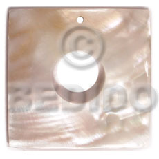 40mm square kabibe 15mm Simple Cuts Pendants