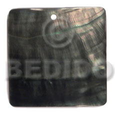 40mm square blacklip Simple Cuts Pendants