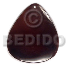 40mmx34mm blacktab rounded teardrop Simple Cuts Pendants