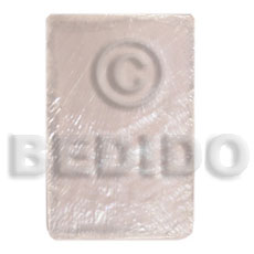 hand made 40mmx27mm rectangular natural white Simple Cuts Pendants