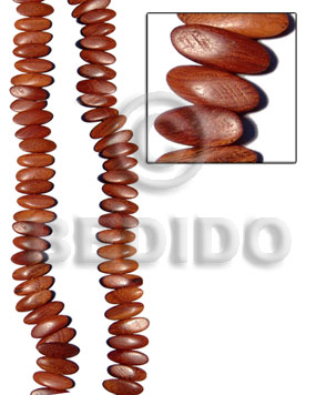 hand made Bayong slidecut 4mmx8mmx21mm Slide Cut Wood Beads