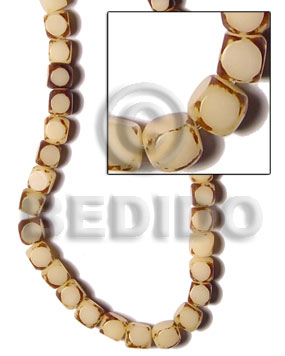 hand made Buri cubes tiger Special Cuts Seed Beads
