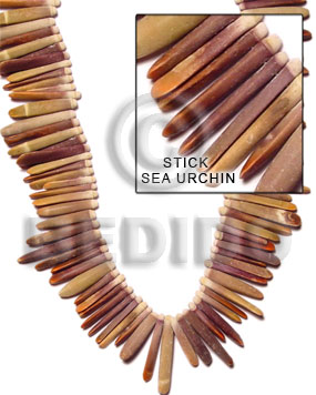 Sea urchin stick Stick Tusk Shell Beads