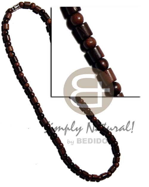 hand made Round camagong tiger wood beads Surfer Necklace