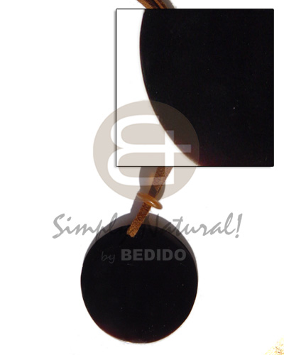 hand made Leather thong 40mm round Surfer Necklace