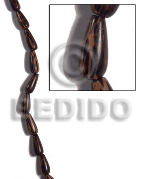 22mmx10mmx6mm patikan teardrop 20 Teardrop & Oval Wood Beads