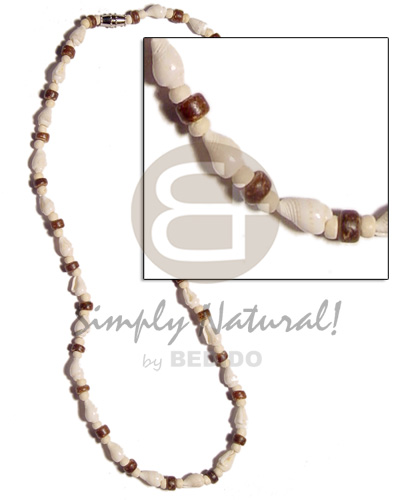 Nassa white coco pokalet. Teens Necklace