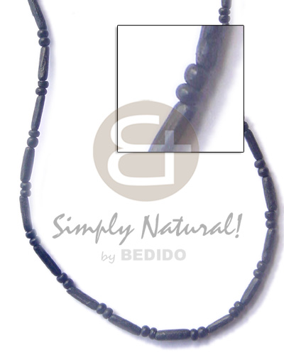 Sig-ed tube black 2-3 Teens Necklace