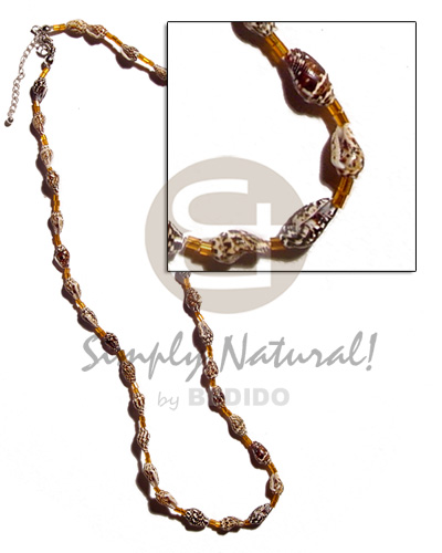 Nassa tiger glass Teens Necklace