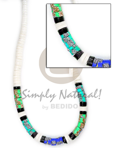 Graduated white clam 7-8mm Teens Necklace