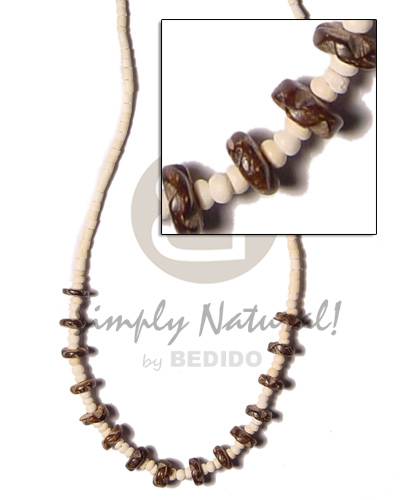 2-3mm coco pokalet nat Teens Necklace