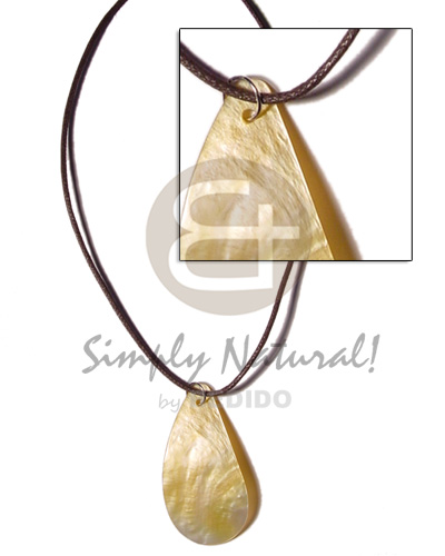 Cord teardrop mop Teens Necklace