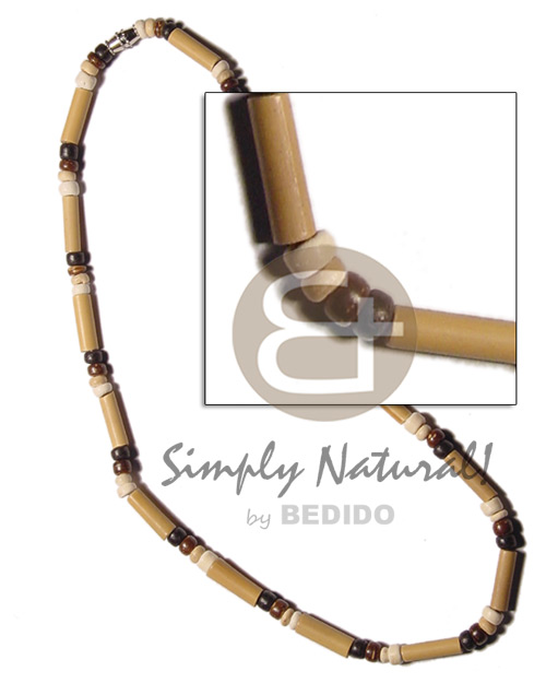 hand made Bamboo 4-5 coco pokalet Teens Necklace