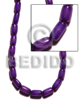 Buri tube - violet Tube Seeds Beads