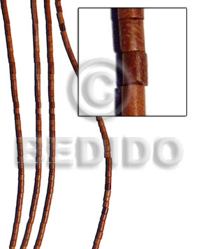 Bayong heishe 3mmx4mm Tube & Heishe Wood Beads
