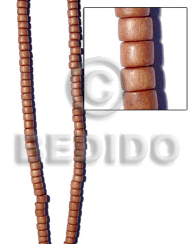 Rosewood disc 8mmx5mm Tube & Heishe Wood Beads