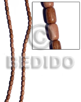 hand made Rosewood ricebeads 9mmx6mm Tube & Heishe Wood Beads