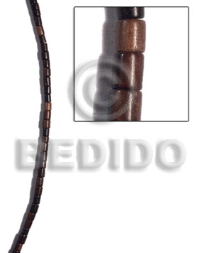 hand made 5mm camagong tiger ebony hardwood Tube & Heishe Wood Beads